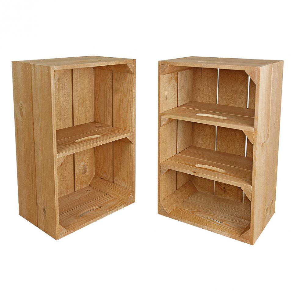 wooden crates for retail display
